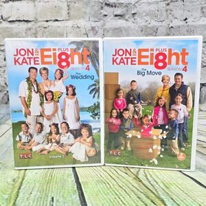 Jon & Kate Plus Ei8ht Season 4 Vol 1 & 2 DVD Set TLC Wedding Big Move Reality TV
